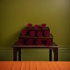 The wine-red velvet flower hair accessory is a ladies' headwear with a sweet style details Picture